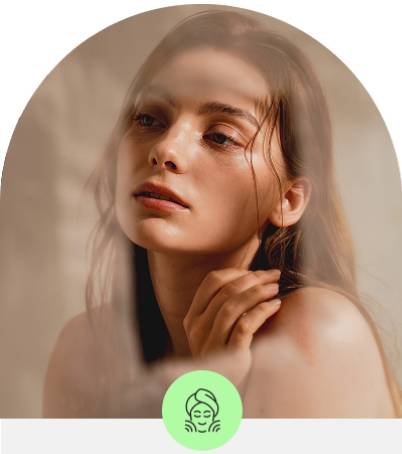 Portrait of a thoughtful woman with soft natural lighting and shadows.